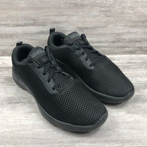 SKECHERS goga max go walk black tennis shoe